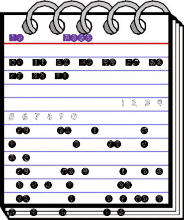 BalloonDigits Regular animated font preview BalloonDigits Regular animated font preview