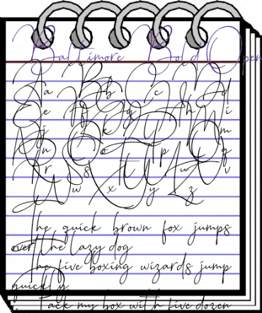 Baltimore Bold Regular animated font preview Baltimore Bold Regular animated font preview