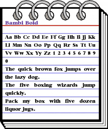 Bambi Bold Regular animated font preview Bambi Bold Regular animated font preview