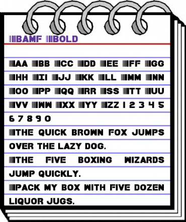 Bamf Bold Bold animated font preview