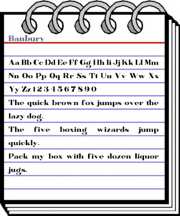 Banbury Regular animated font preview Banbury Regular animated font preview