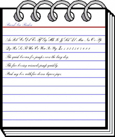 BankScr Becker Regular animated font preview BankScr Becker Regular animated font preview