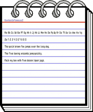 Banten Unfamous 2 Regular animated font preview Banten Unfamous 2 Regular animated font preview