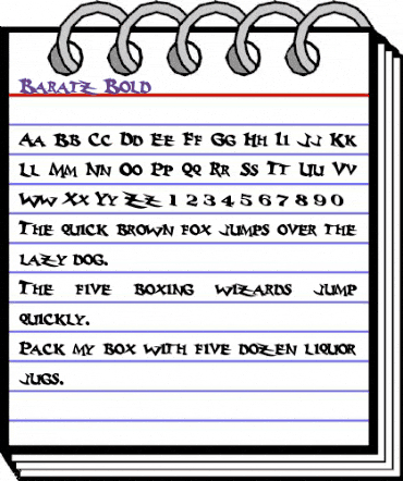 Baratz Bold animated font preview Baratz Bold animated font preview