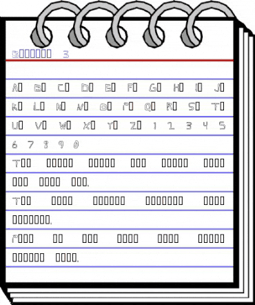 Barbapa 3 animated font preview