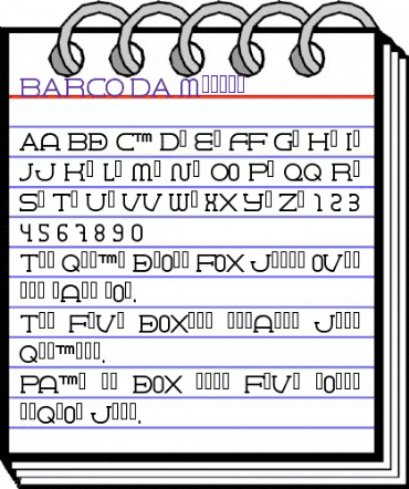 BARCO. D.A serifa Medium animated font preview