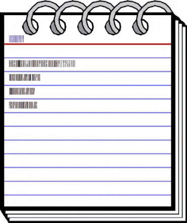 Barcode Five animated font preview