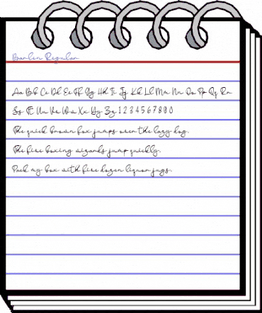 Barlen Regular animated font preview Barlen Regular animated font preview