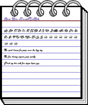 Barry Kades_PersonalUseOnly Regular animated font preview Barry Kades_PersonalUseOnly Regular animated font preview