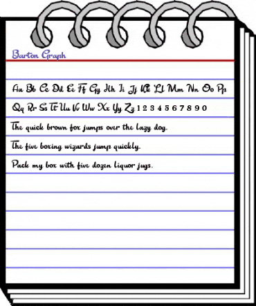 Barton Graph Regular animated font preview