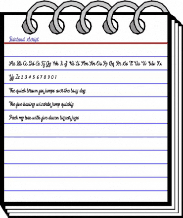 Bartond Script Regular animated font preview Bartond Script Regular animated font preview