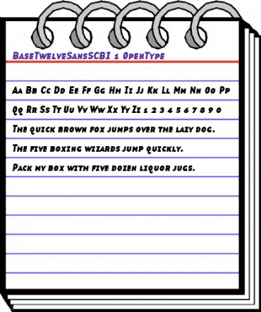 BaseTwelve SansSCBI animated font preview BaseTwelve SansSCBI animated font preview