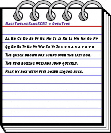 BaseTwelve Medium animated font preview BaseTwelve Medium animated font preview