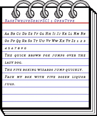 BaseTwelve SerifSCI animated font preview BaseTwelve SerifSCI animated font preview