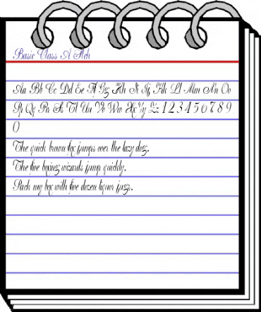 Basic Class A Stch Regular animated font preview