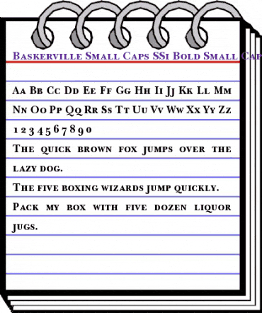 Baskerville Small Caps SSi Bold Small Caps animated font preview