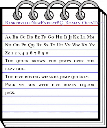 New Baskerville Expert BQ Regular animated font preview