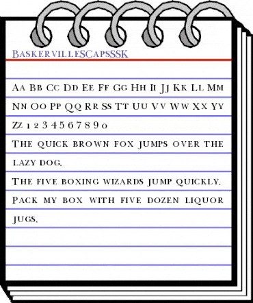 BaskervilleSCapsSSK Regular animated font preview BaskervilleSCapsSSK Regular animated font preview