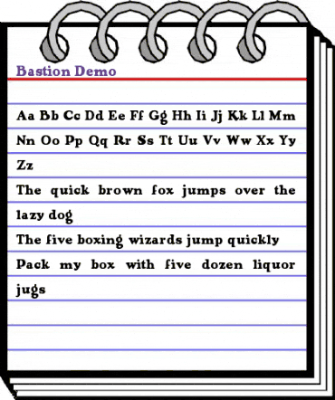 Bastion Demo Regular animated font preview Bastion Demo Regular animated font preview