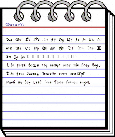 Batarde Regular animated font preview Batarde Regular animated font preview