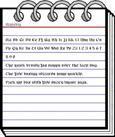 Bayern Regular animated font preview Bayern Regular animated font preview