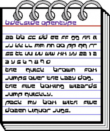 BDElside Regular animated font preview