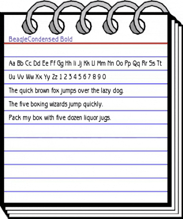 BeagleCondensed Bold animated font preview