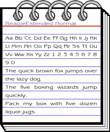 BeagleExtended Normal animated font preview