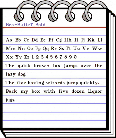 BearButteT Bold animated font preview BearButteT Bold animated font preview