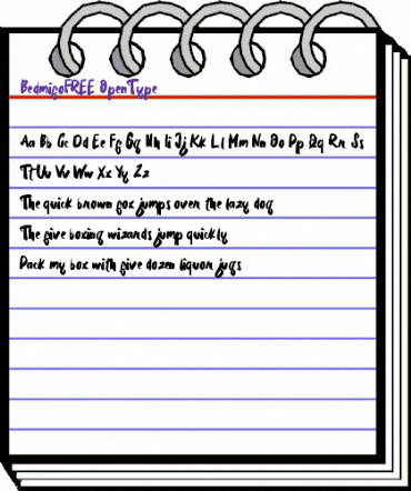 Bedmifo FREE Regular animated font preview