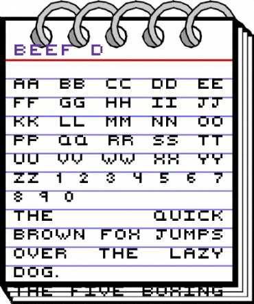 Beef'd Regular animated font preview