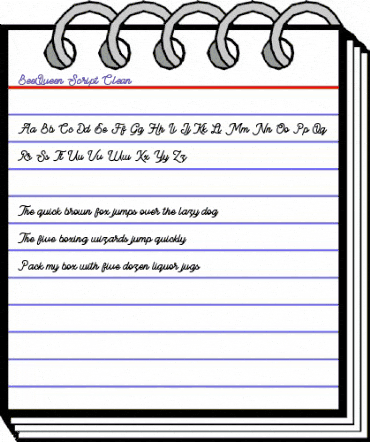 BeeQueen Script Clean Regular animated font preview
