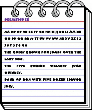 BeeskItcPEE Regular animated font preview