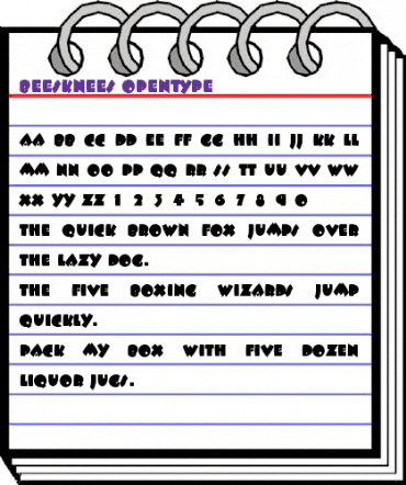 ITC Beesknees Regular animated font preview ITC Beesknees Regular animated font preview