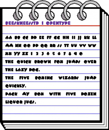 ITC Beesknees Std Regular animated font preview ITC Beesknees Std Regular animated font preview