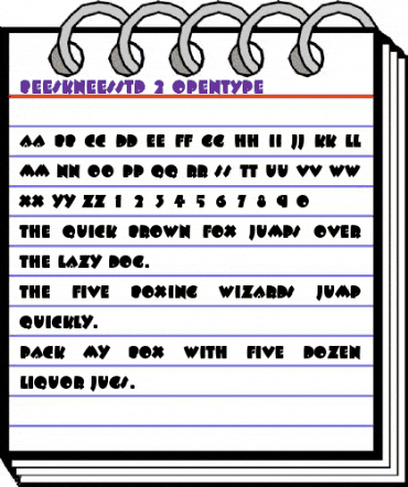 ITC Beesknees Std Regular animated font preview ITC Beesknees Std Regular animated font preview