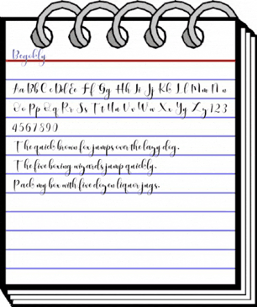 Begokly Regular animated font preview