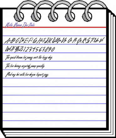 Bella Regina Due Italic Italic animated font preview