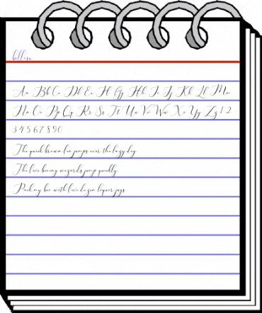 bellisa Regular animated font preview