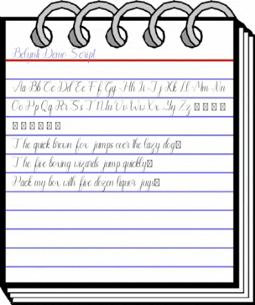 Belynti Demo Script animated font preview
