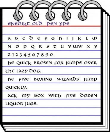 Benedikt Regular animated font preview