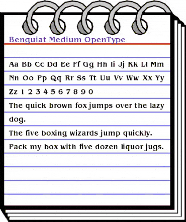 ITC Benguiat Medium animated font preview ITC Benguiat Medium animated font preview