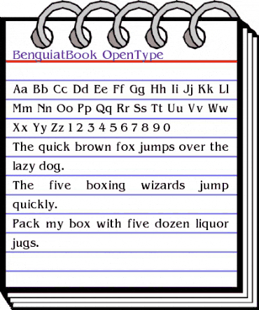 Benguiat Book animated font preview