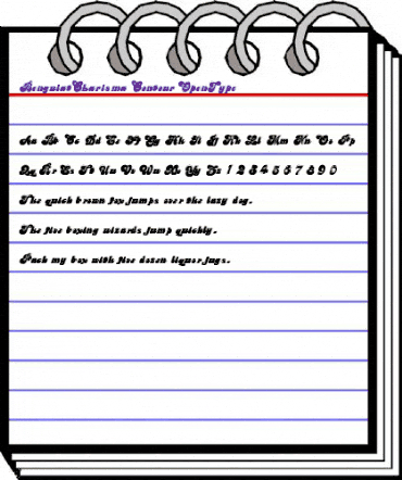 BenguiatCharisma Contour animated font preview