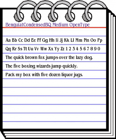 Benguiat BQ Regular animated font preview