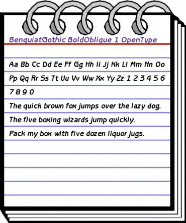 ITC Benguiat Gothic Bold Oblique animated font preview ITC Benguiat Gothic Bold Oblique animated font preview