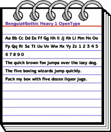 ITC Benguiat Gothic Heavy animated font preview ITC Benguiat Gothic Heavy animated font preview