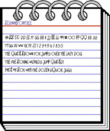 Beranak Font FREE Regular animated font preview