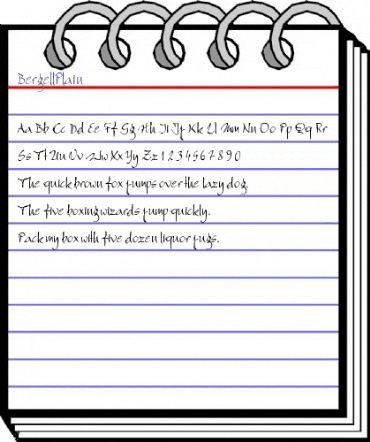 BergellPlain Regular animated font preview BergellPlain Regular animated font preview