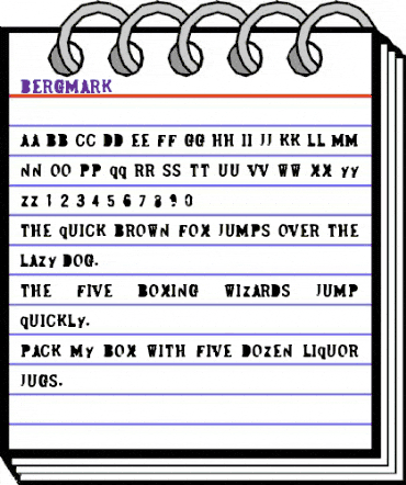 Bergmark Regular animated font preview Bergmark Regular animated font preview